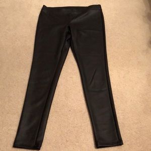 Express faux leather jeggings